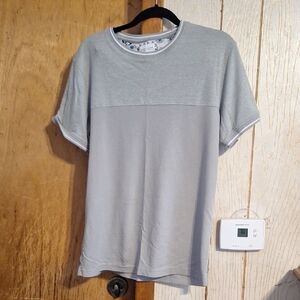 Denim & Flower Two-Tone Gray Men's Tee